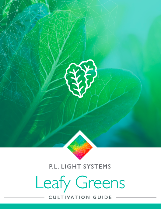 P.L. Light Systems Leafy Greens Cultivation Guide cover