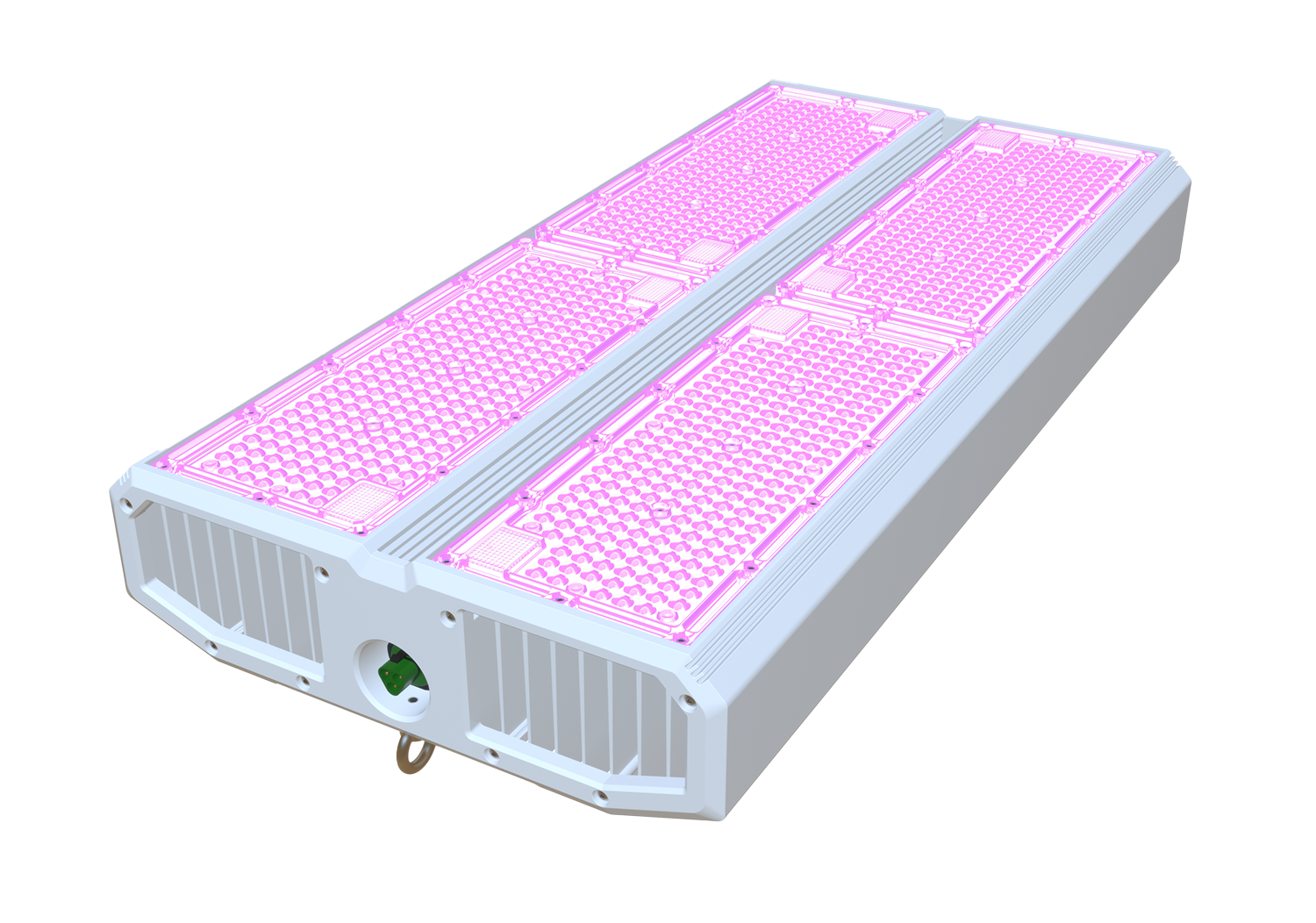 ParFX Ultra full-spectrum LED fixture, illuminated bottom view