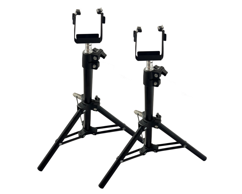 Pair of BudBoost height-adjustable mounting stands